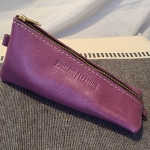 Portland Leather Goods alpine pouch in MULBERRY